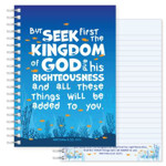 Picture of Seek First. A5 notebook